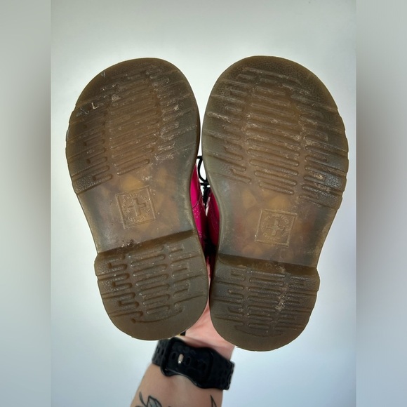 Dr Martens Brooklee B TODDLER Boots Patent Hot Pink Side Zip size 6 - Picture 9 of 9